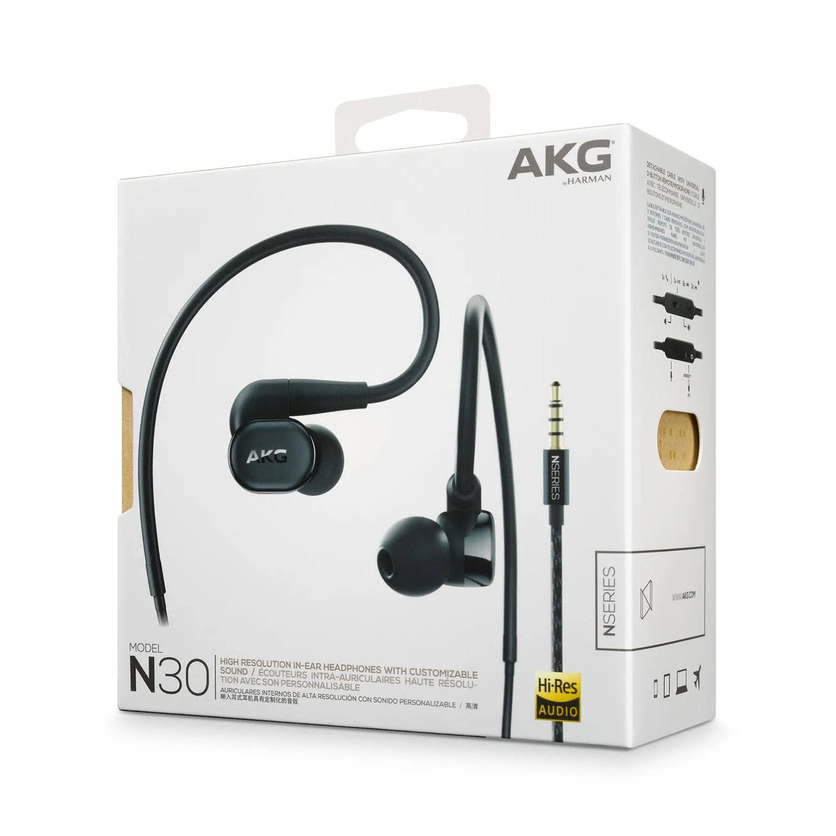 Black Hi-Res In-Ear Headphones H522