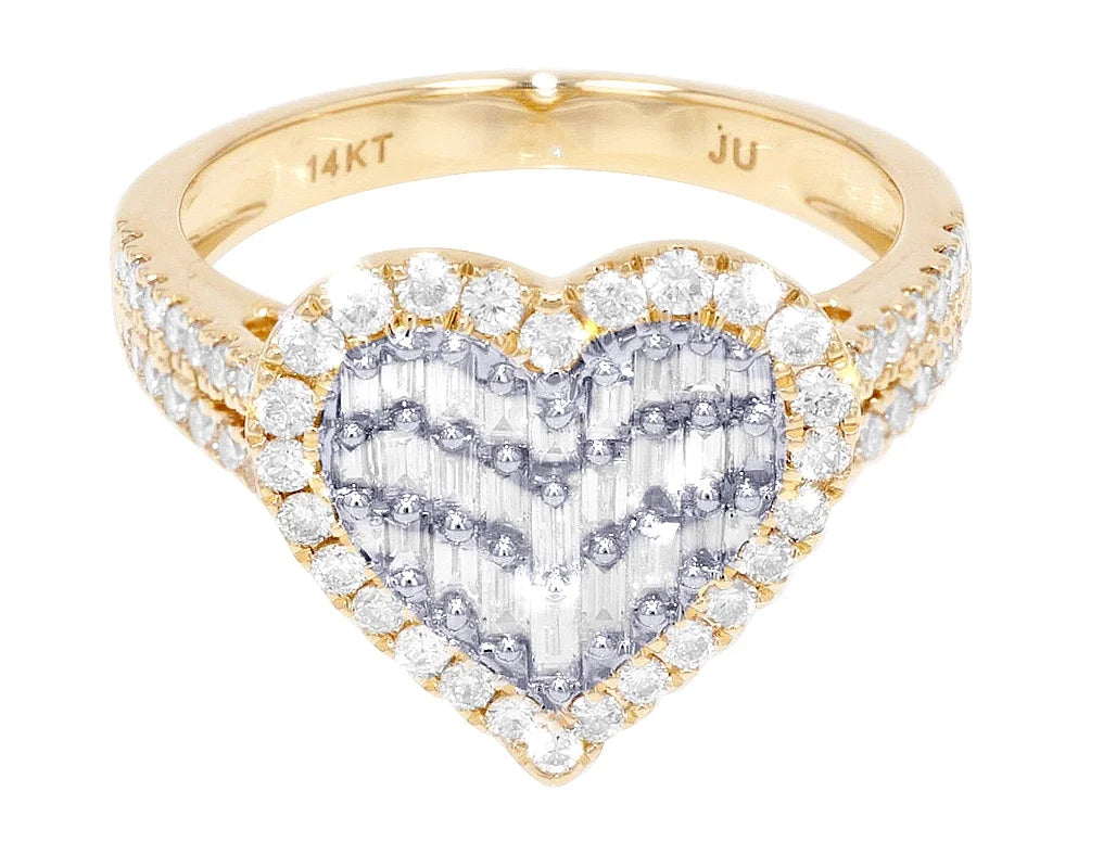 14K Yellow White Gold Diamond Engagement Ring B51233