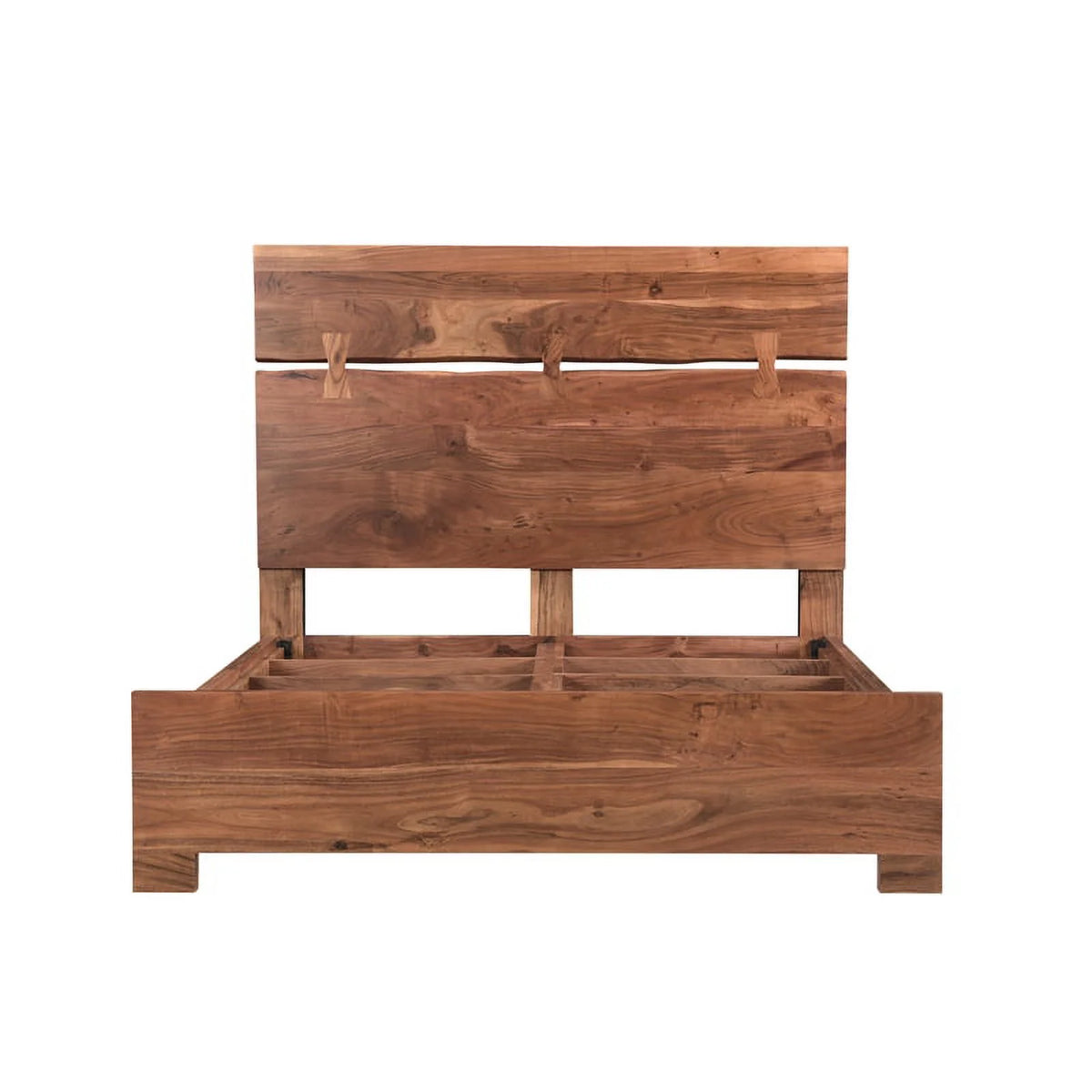 Solid Wood Queen Panel Bed Z17570