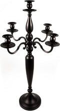 5 Arms Gold Taper Candle Holder, 28.54 Inch Tall, Pack of 2 U366310