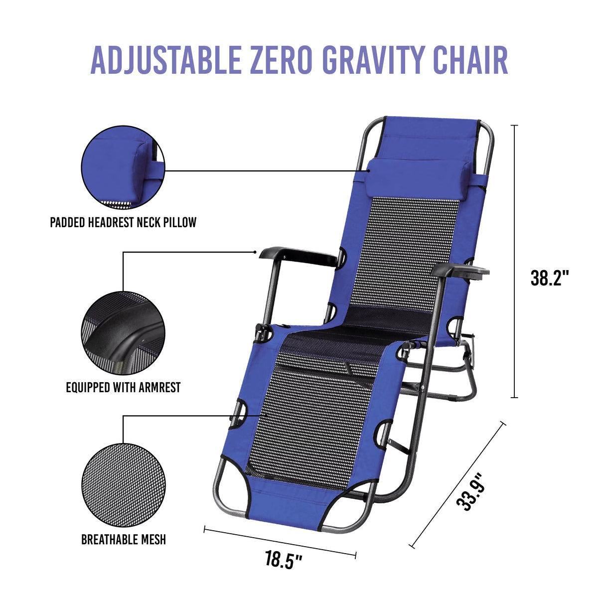 Zero Gravity Lounge Chair Recliner K9266