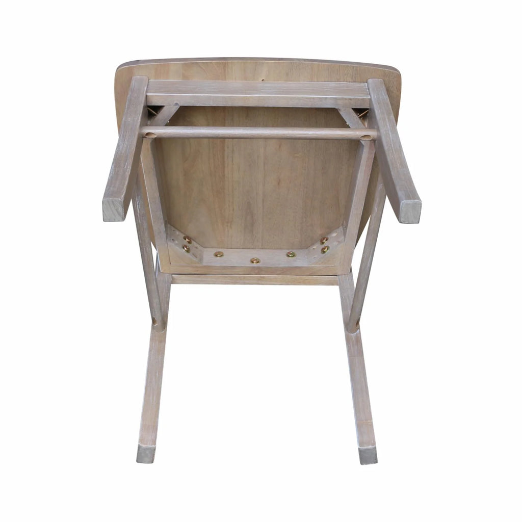 Set of Two Solid Wood Chairs O500238