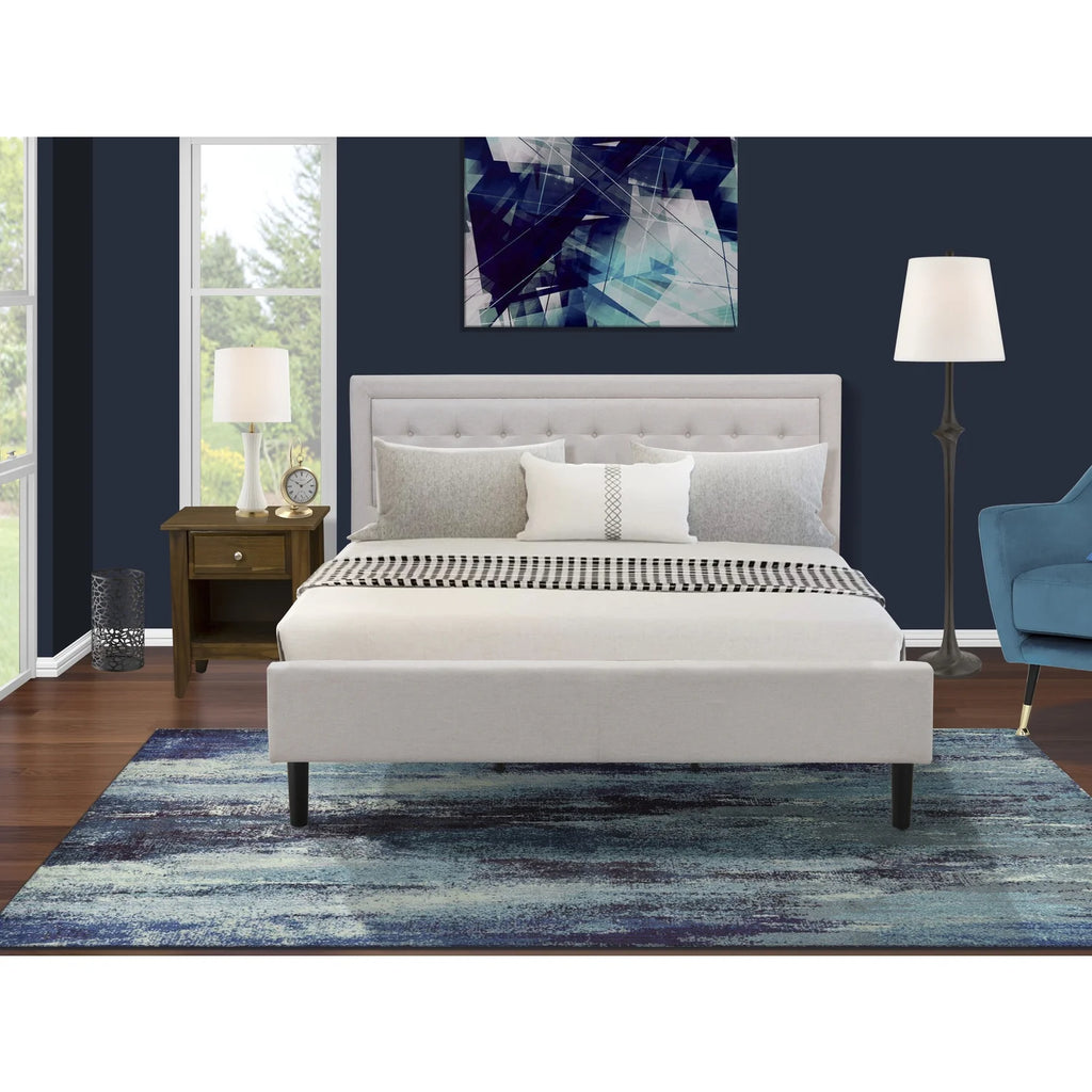 2-piece King Bedroom Set in Beige/Walnut X963
