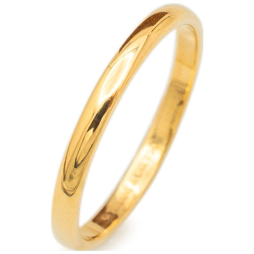 18K Yellow Gold Wedding Band Ring N240