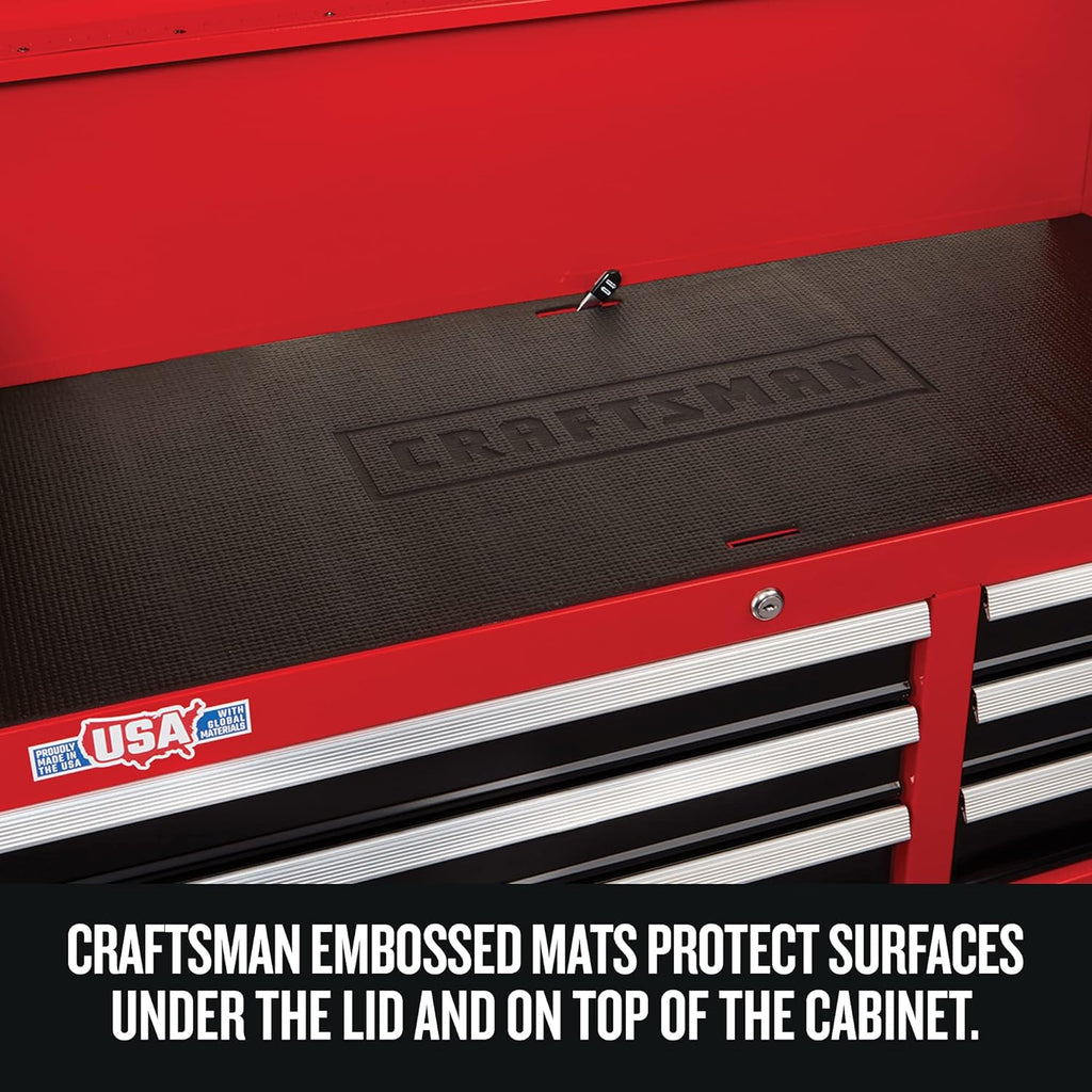 Red 41-Inch Rolling 10 Drawer Tool Cabinet L761
