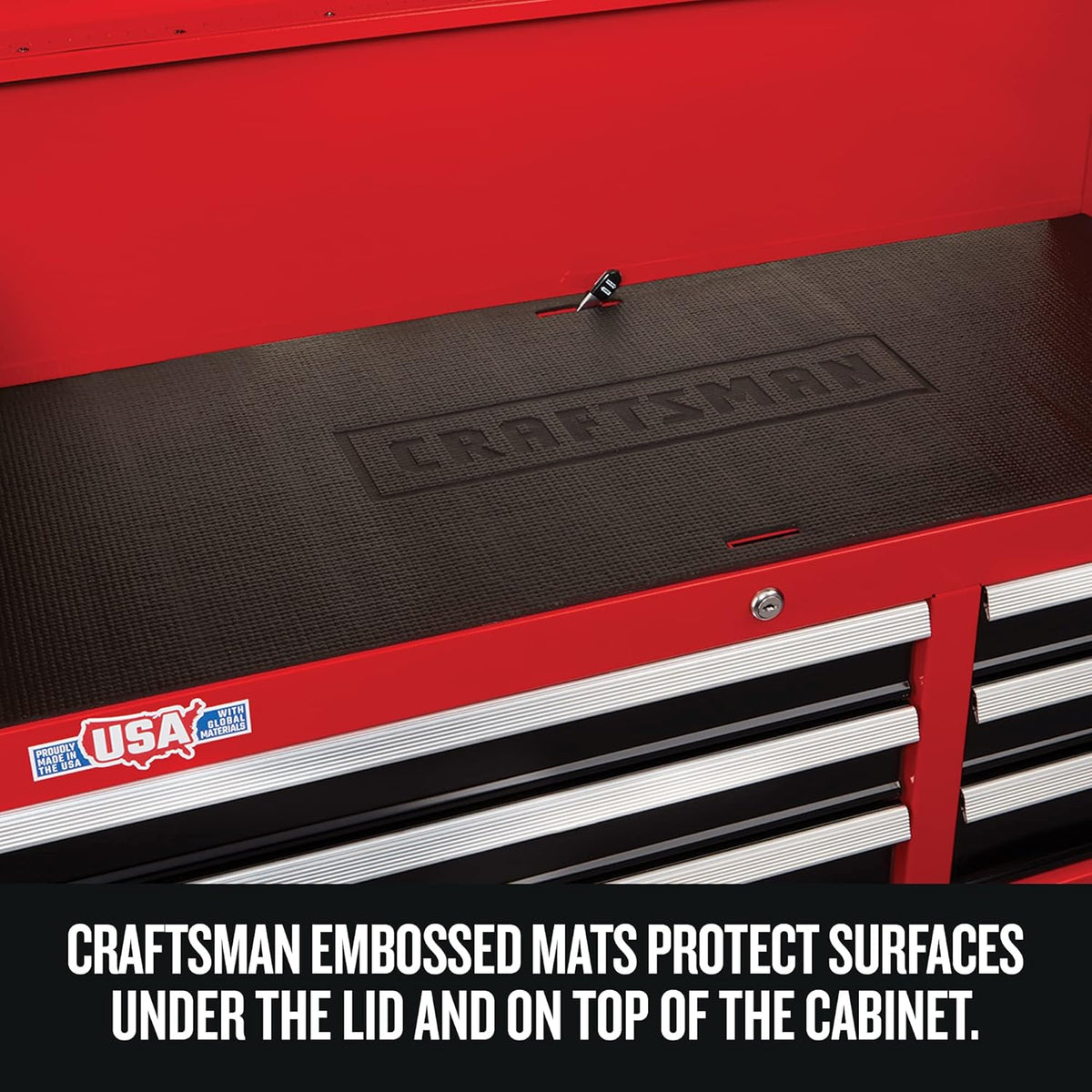 Red 41-Inch Rolling 10 Drawer Tool Cabinet L761