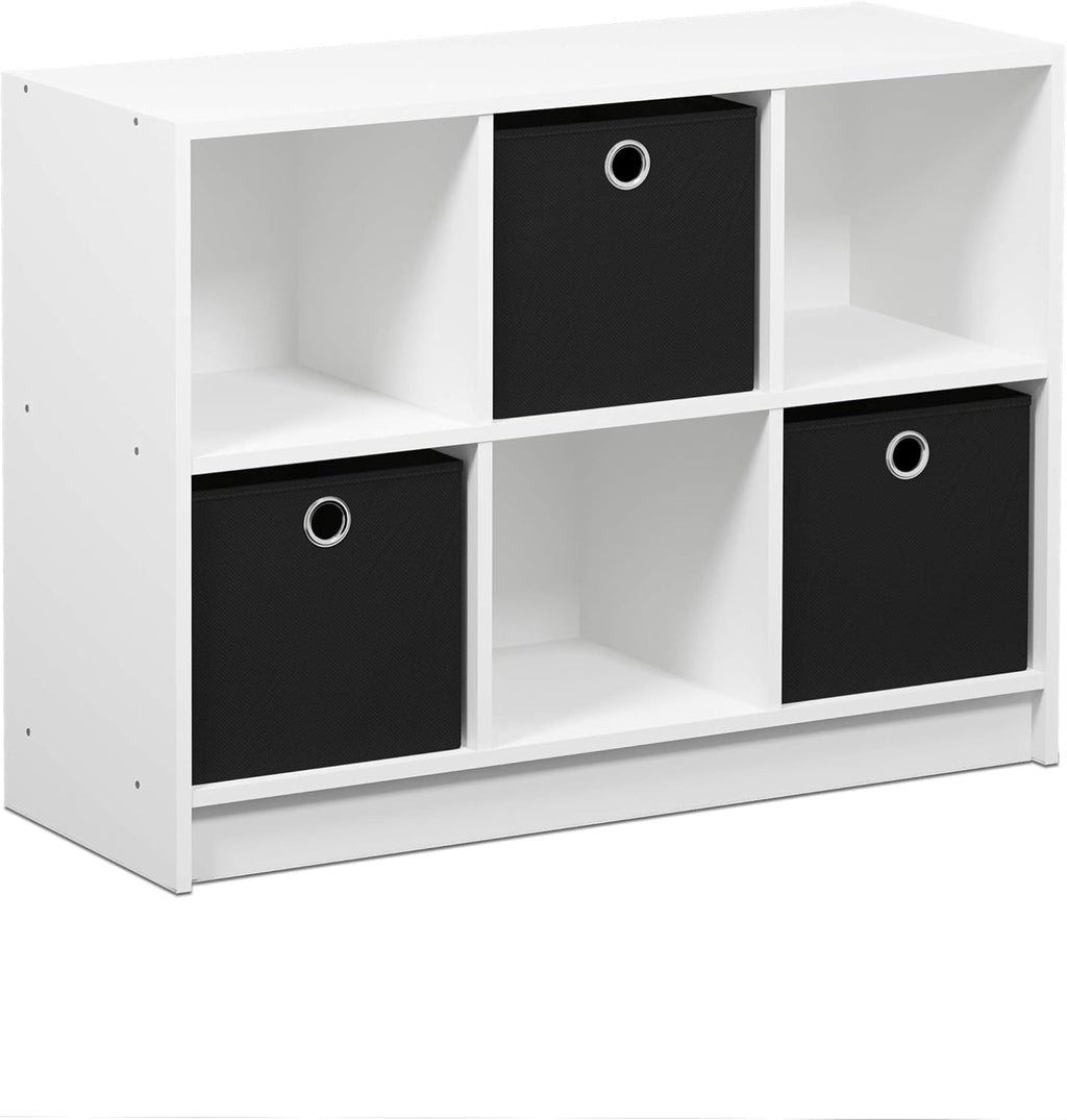 White/Light Pink 3x2 Cubic Bookcase Storage Shelves P511