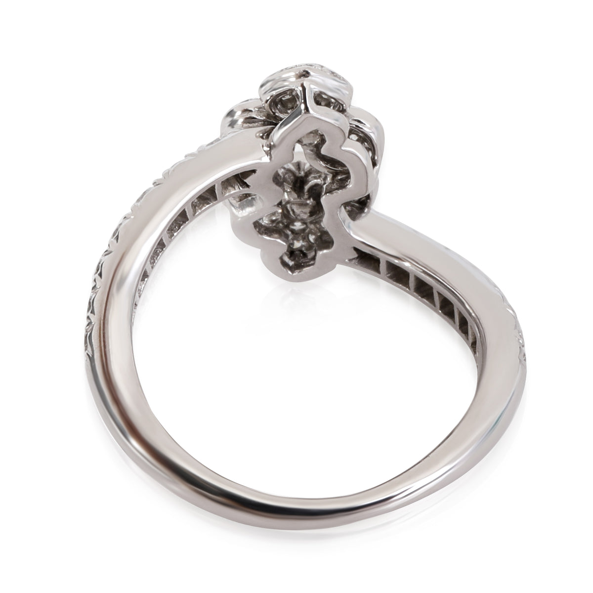 Petal Bypass Diamond Ring in 950 Platinum 0.65 CTW Z292738