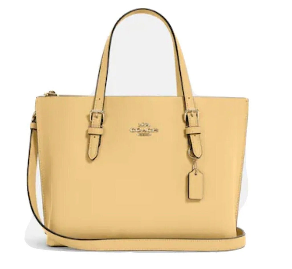 Vanilla Leather Satchel Handbag B158