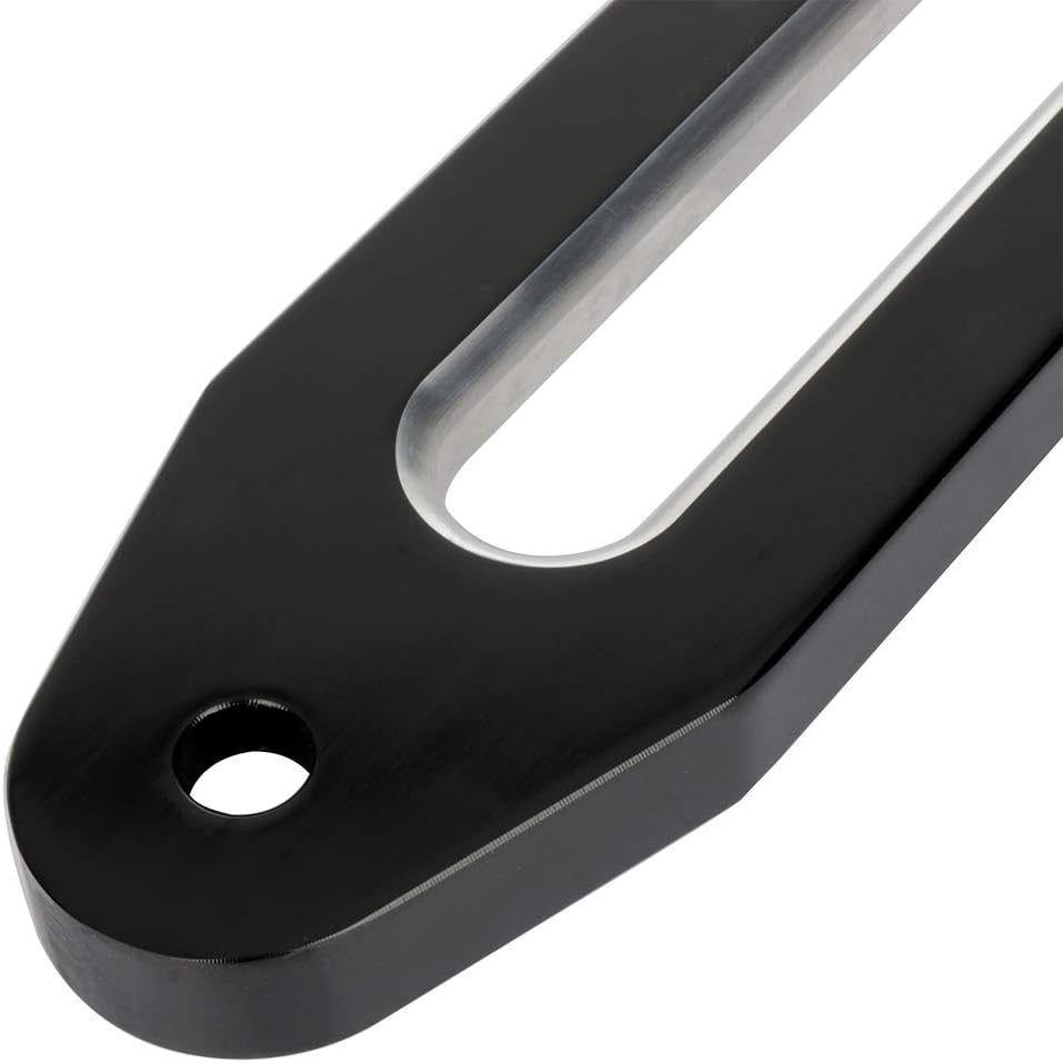 Red Aluminum Hawse Fairlead for Winch Rope, Pack of 2 I534763