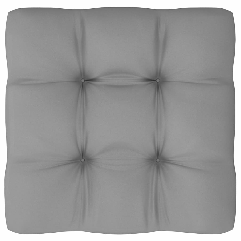11 Piece Patio Lounge Set with Gray Cushion Pinewood Sectional Outdoor Furniture Set J9068