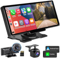9.3 Portable Car Stereo with 2.5K Dash Cam and Backup Camera Q598039
