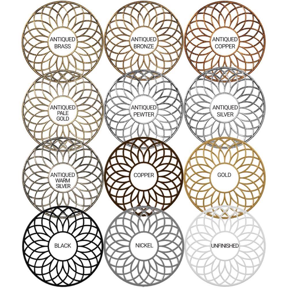 Gold PVC Pierced Ceiling Medallion A486064