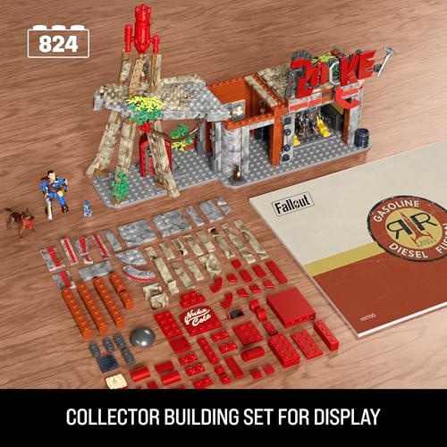 824 Pieces Building Toys with 2 Poseable Characters and Accessories I889980