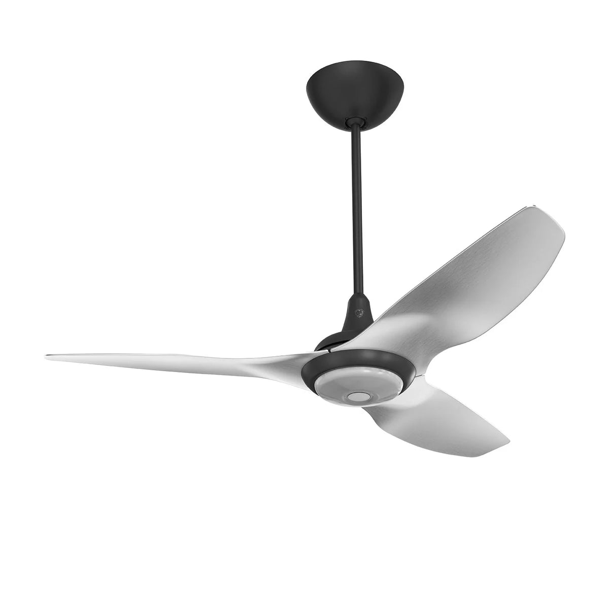 52 Ceiling Fan with Brushed Aluminum Blades and Black Finish U619