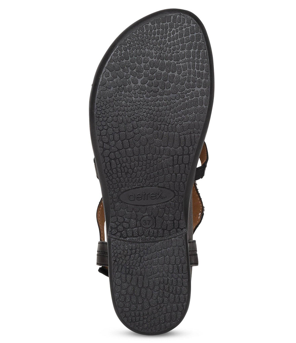 Sheila Black Leather Shoes K109