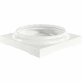 10x22 Fluted Round Columns Base Textured White T5933