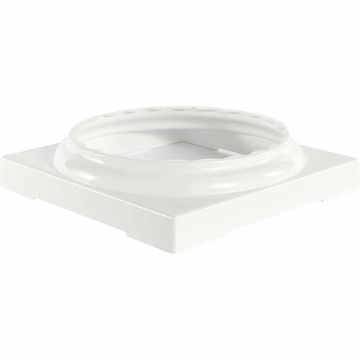 10x22 Fluted Round Columns Base Textured White T5933