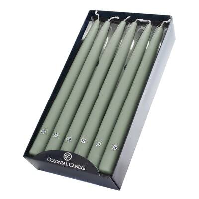 Unscented Taper Candle Colonial Green D806501