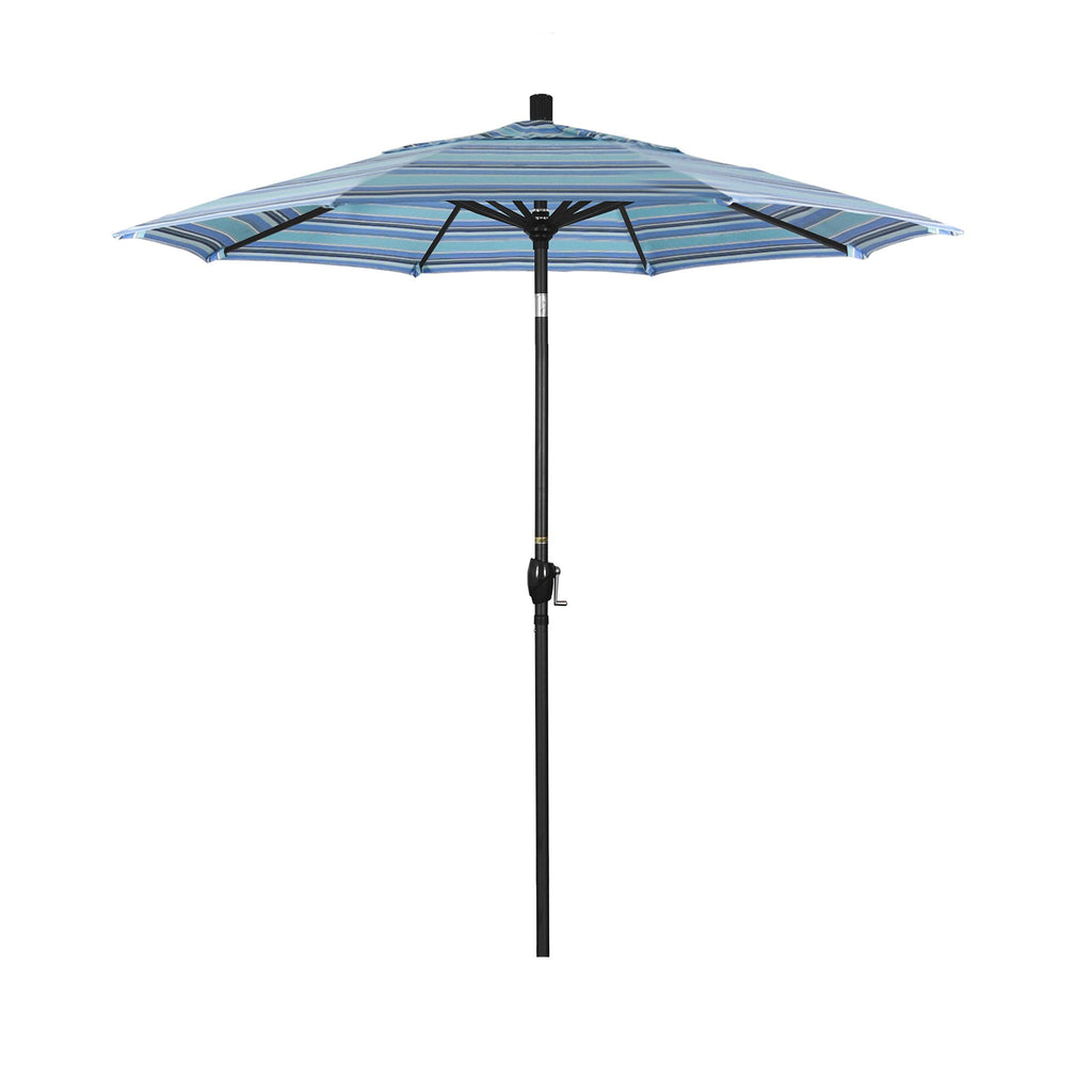 7.5 Foot Aluminum Market Umbrella Push Tilt Matte Black J692