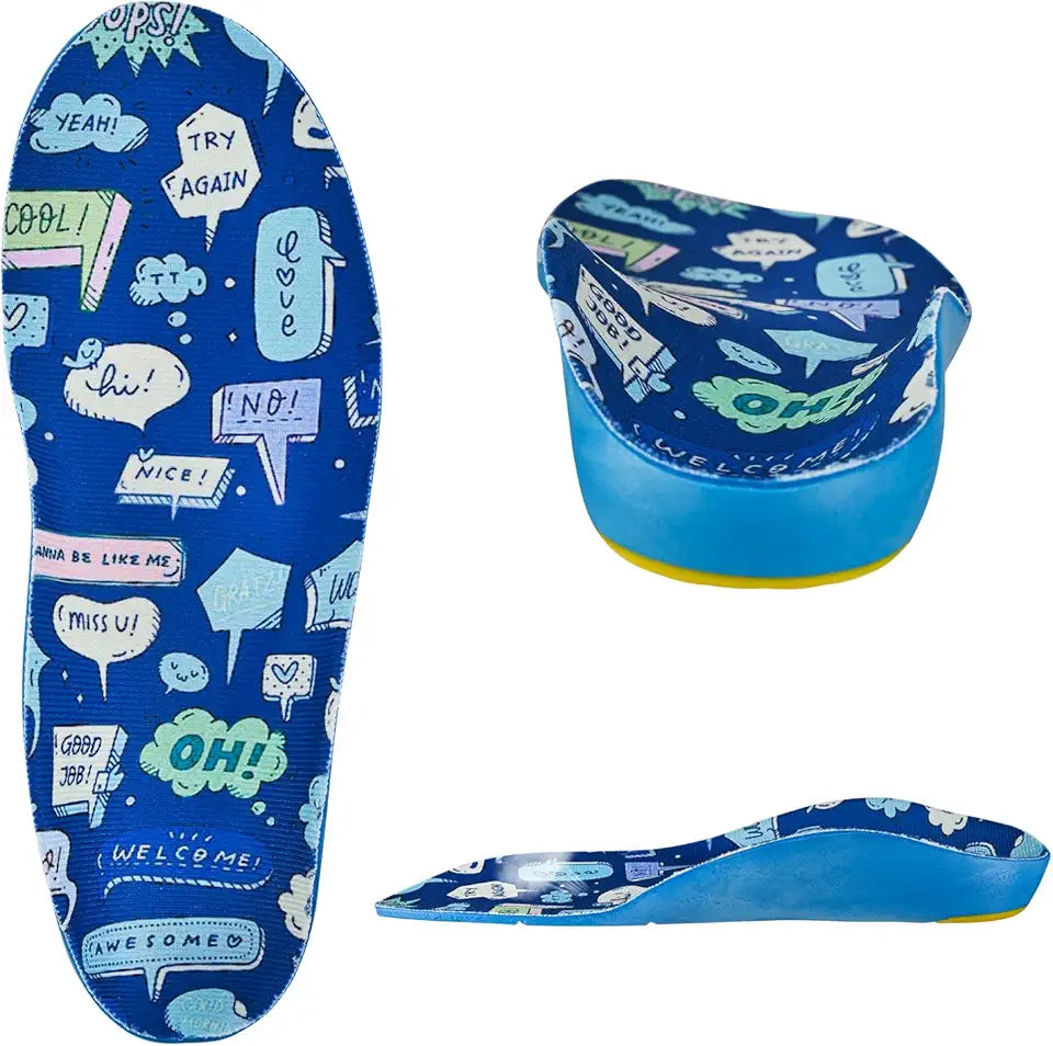 Kids Soft PU Foam Orthotics Insoles Q13713