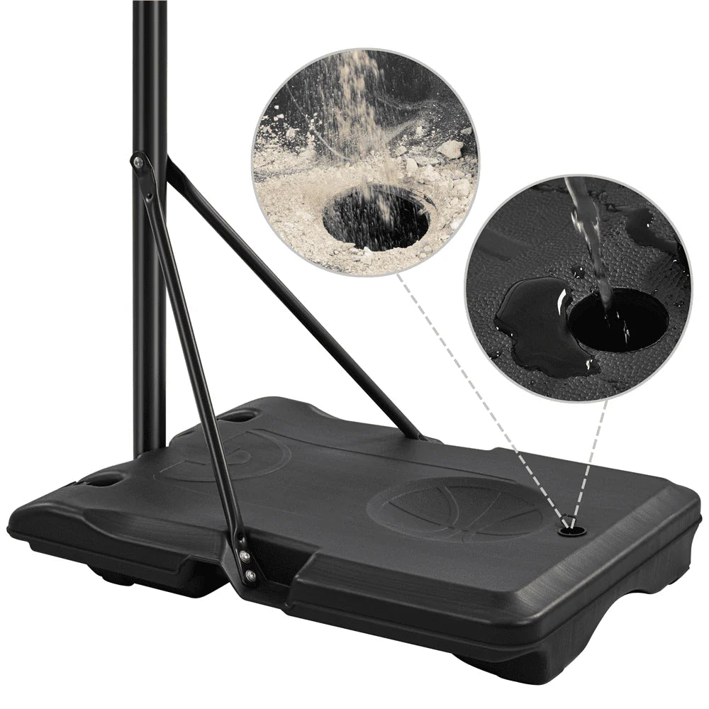Height Adjustable Portable Basketball Hoop with Wheels H97694