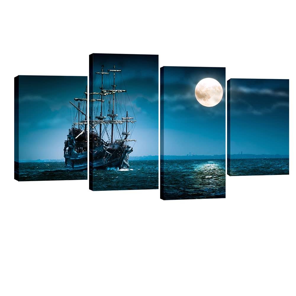 4 Piece Framed Seascape Artwork I387526