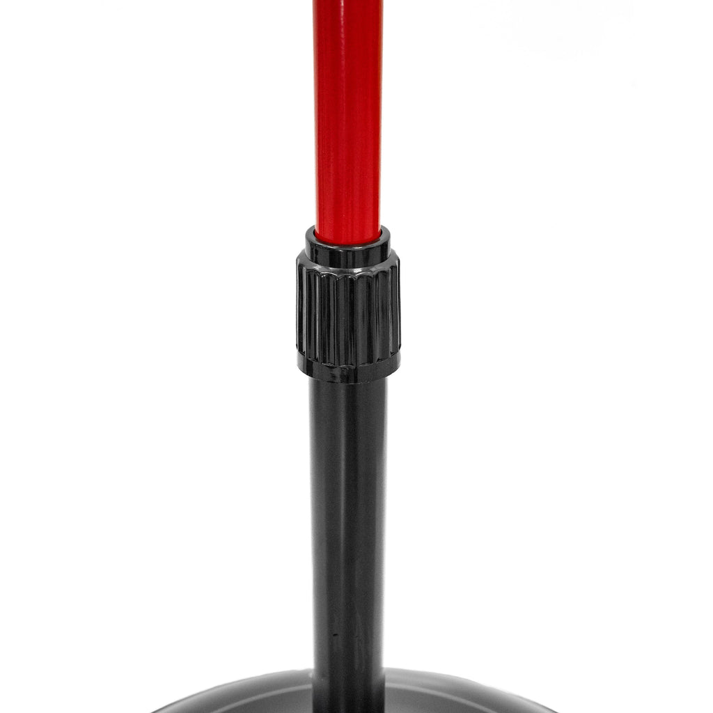 16 inch High Velocity Stand Fan Red & Black Q354653