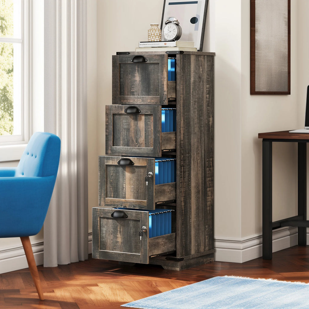 4 Drawer File Cabinet with Lock K48483