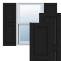 Black Exterior Composite Raised Panel Shutters Per Pair M794
