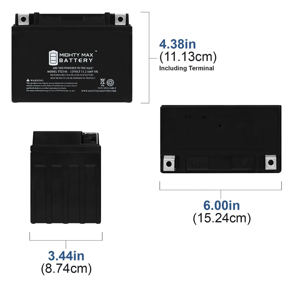 12V 11.2AH Replacement Battery 3 Pack J49258