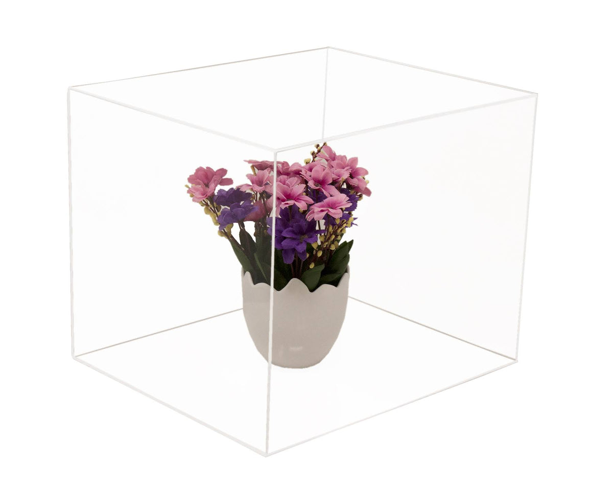 Clear Acrylic Display Case with Black Risers S4705
