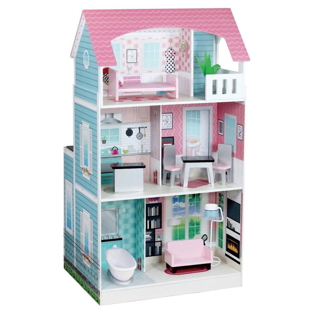 2 in 1 Doll House & Play Kitchen Q946656