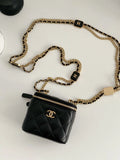 Black Small Vanity Bag 4.3in/11cm L792
