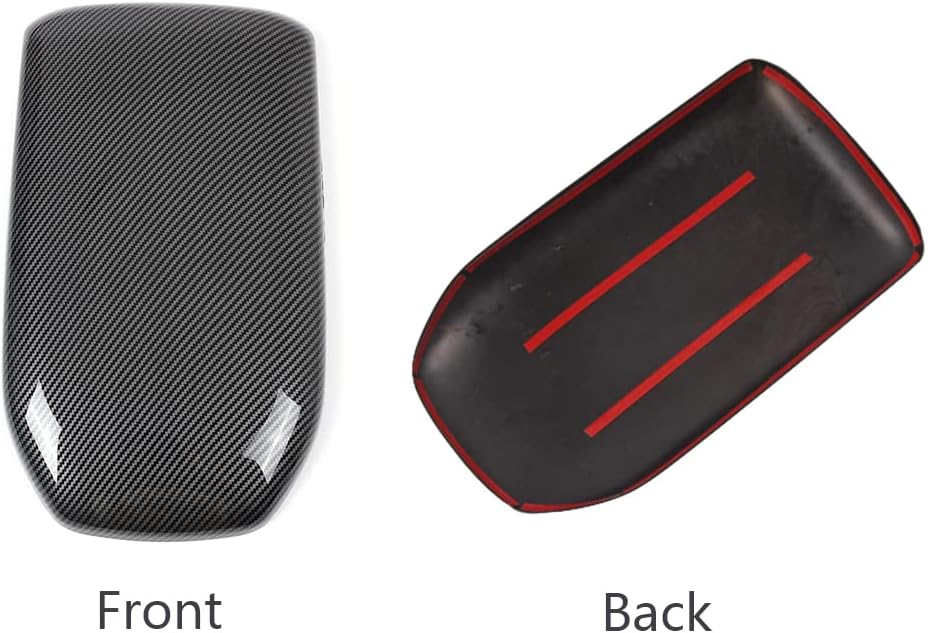 Carbon Fiber Car Center Armrest Cover Trim for Toyota RAV4 2019 2020 2021 2022 Pack of 2 N66312