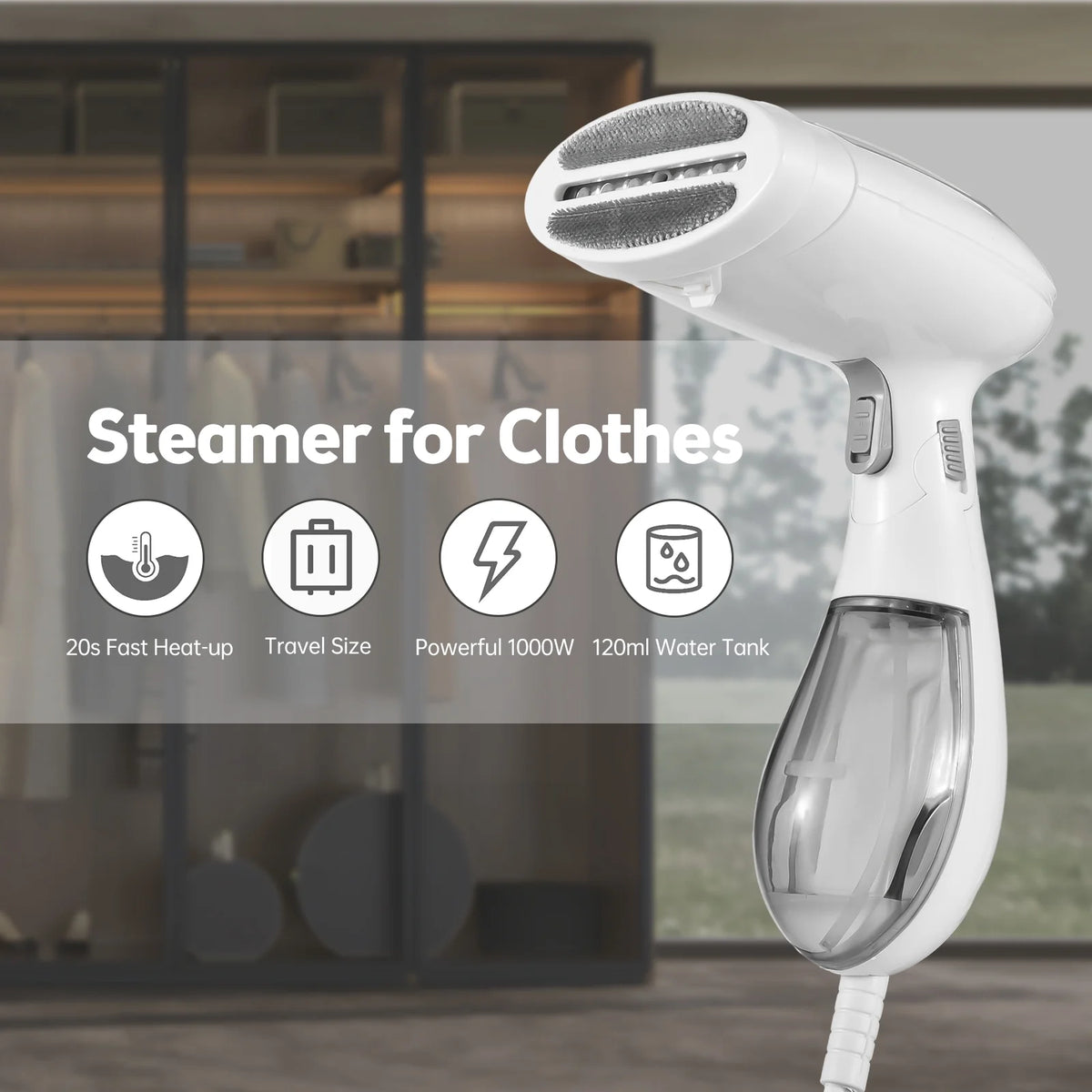 Handheld Steamer 1300W 120ml Water Tank K4906