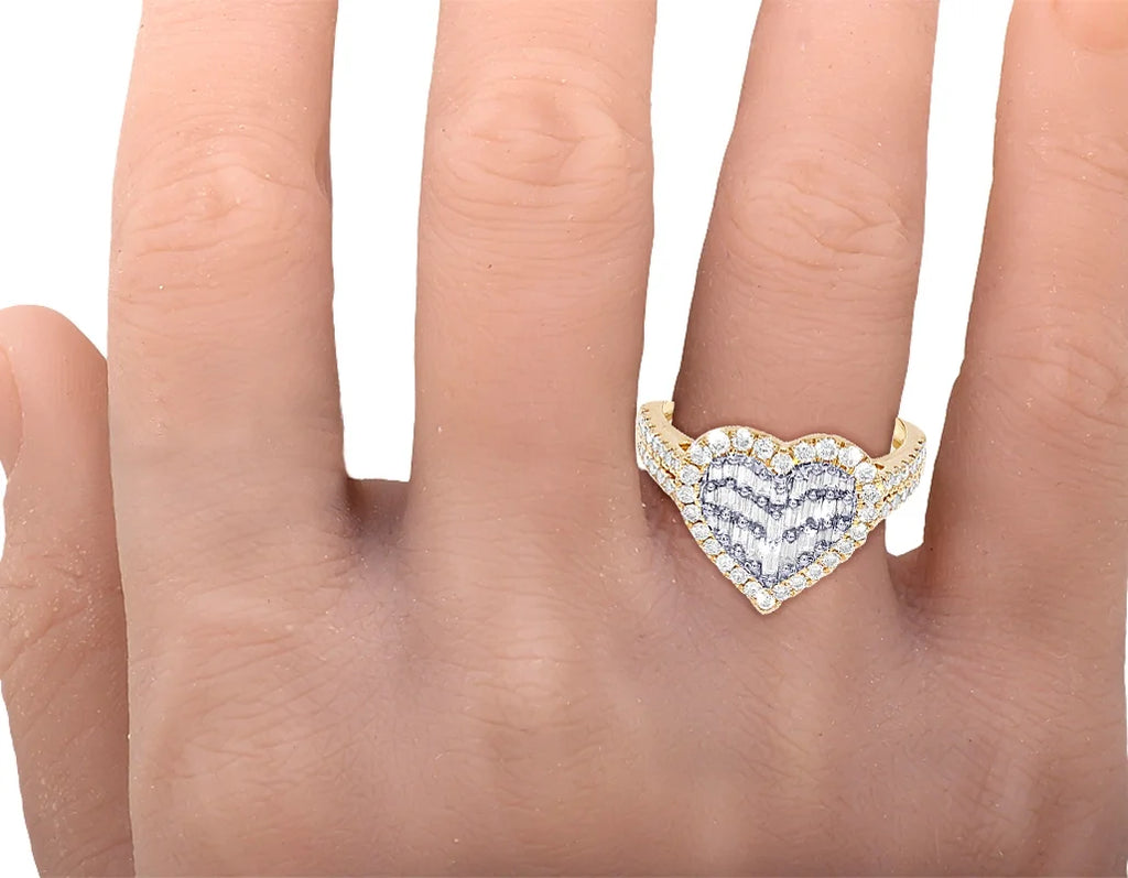 14K Yellow White Gold Diamond Engagement Ring B51233