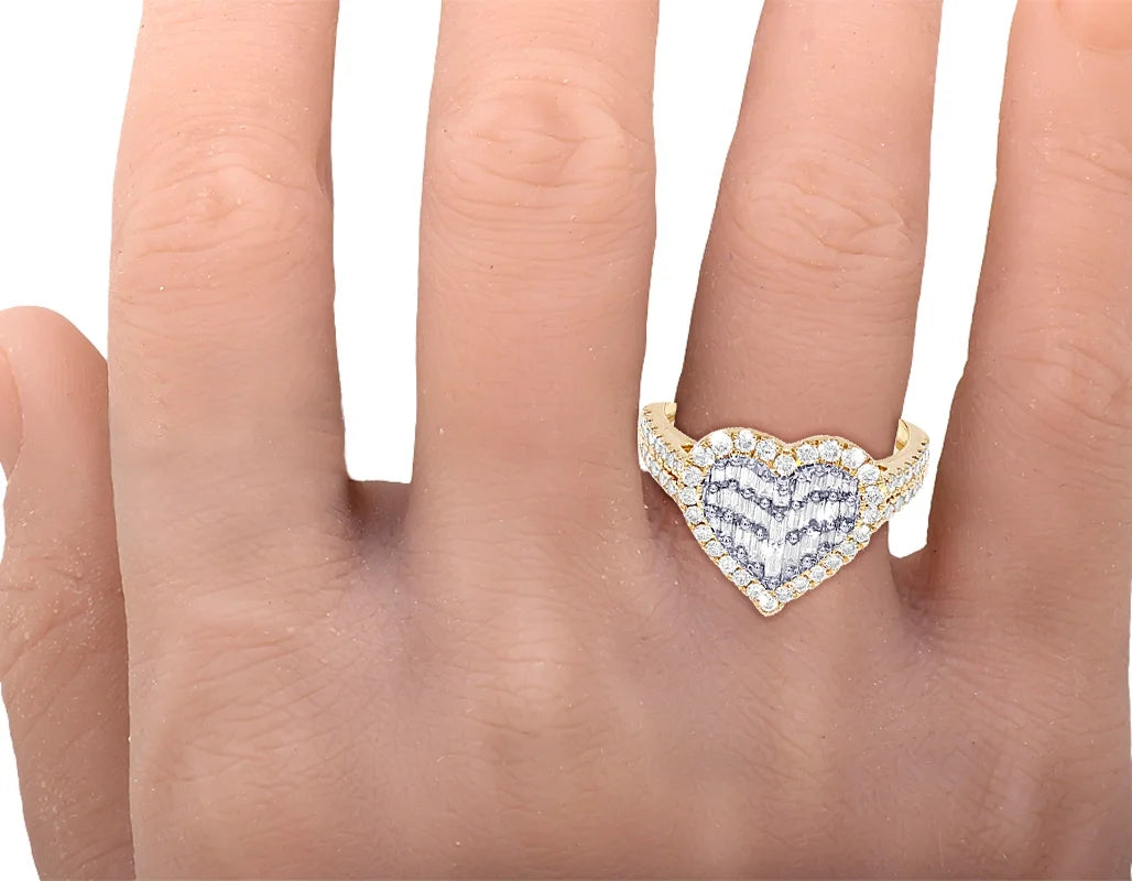 14K Yellow White Gold Diamond Engagement Ring B51233