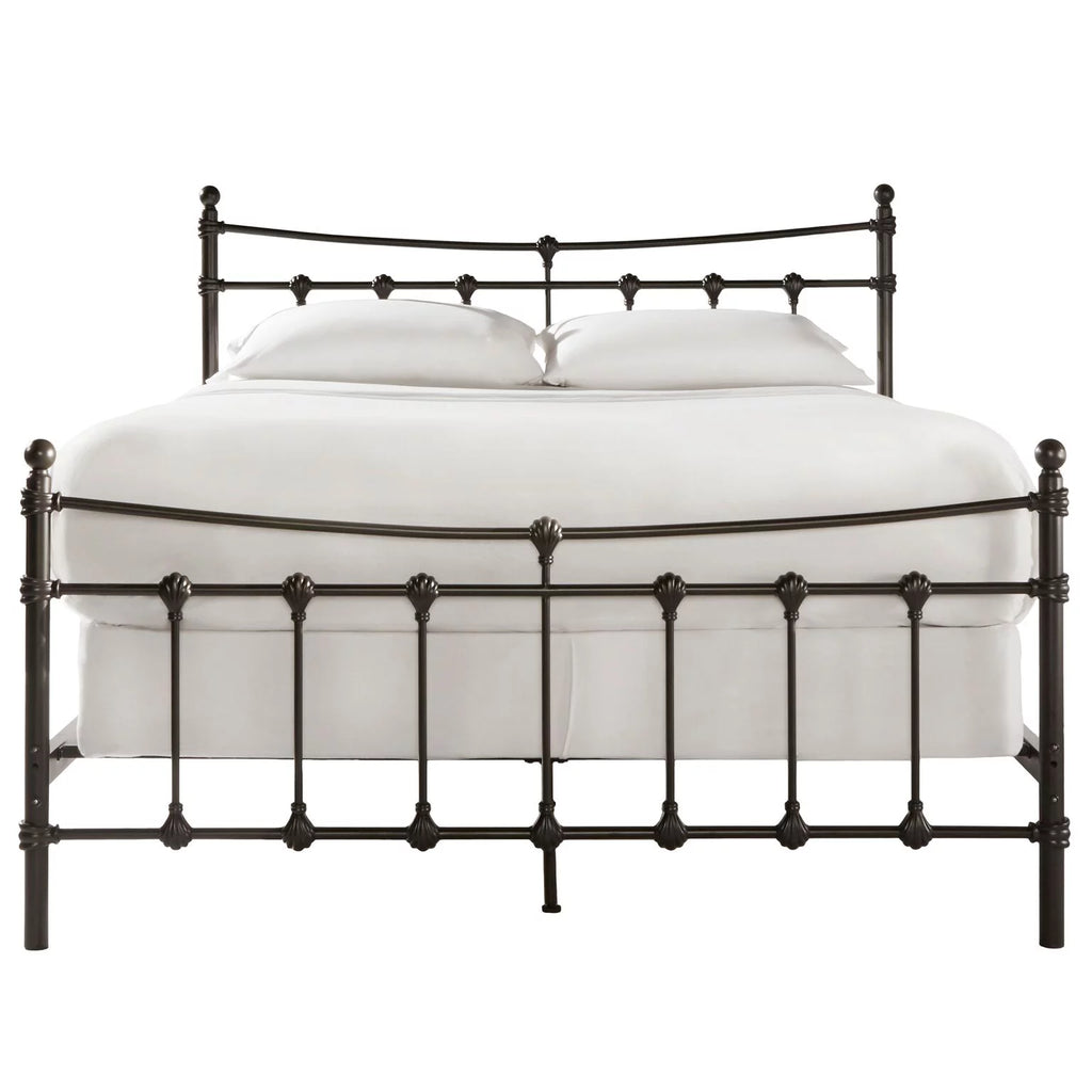 Antique Brown Metal King Bed E7917