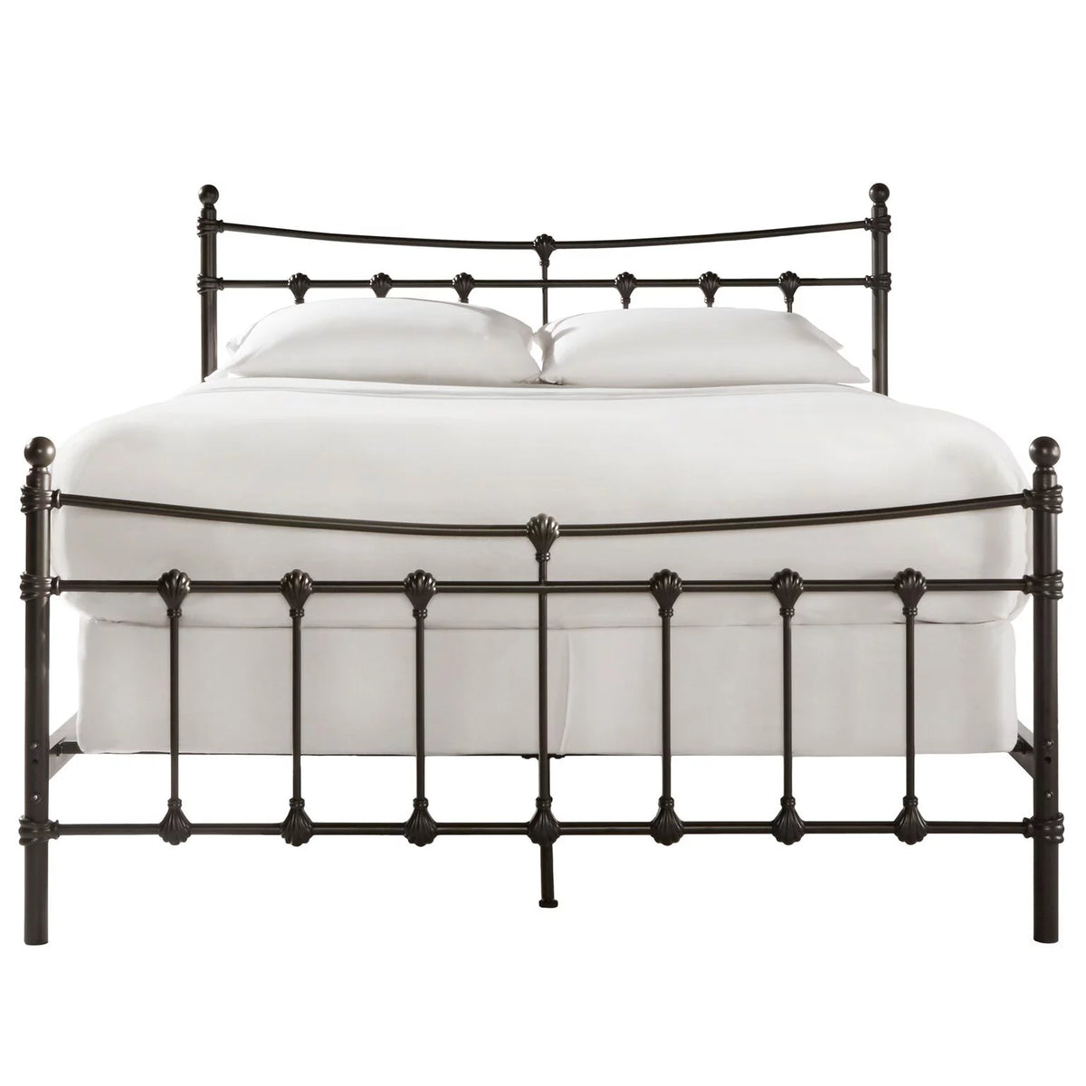 Antique Brown Metal King Bed E7917