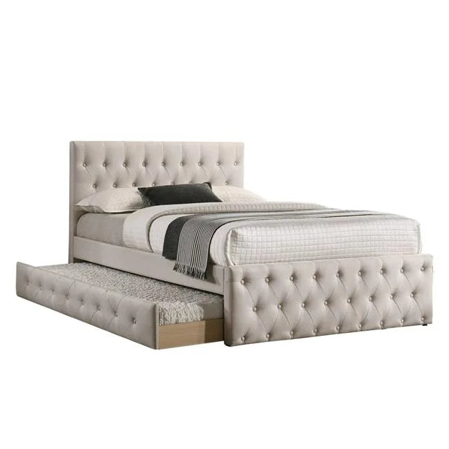 Twin Size Upholstered Bed with Trundle W782