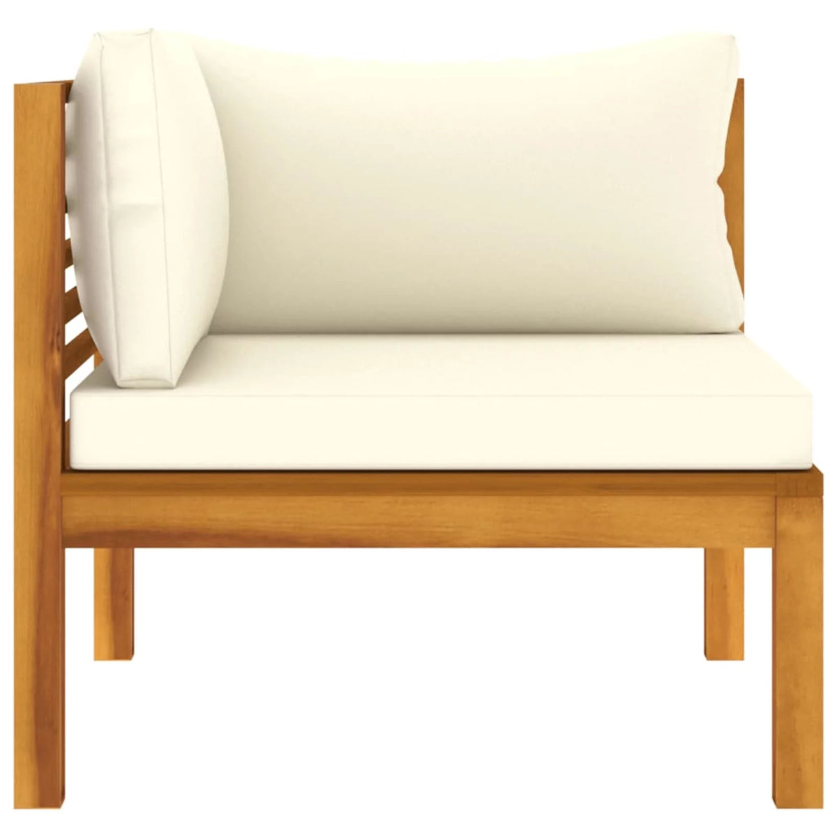 2-Seater Acacia Wood Patio Sofa with Cushion H6778