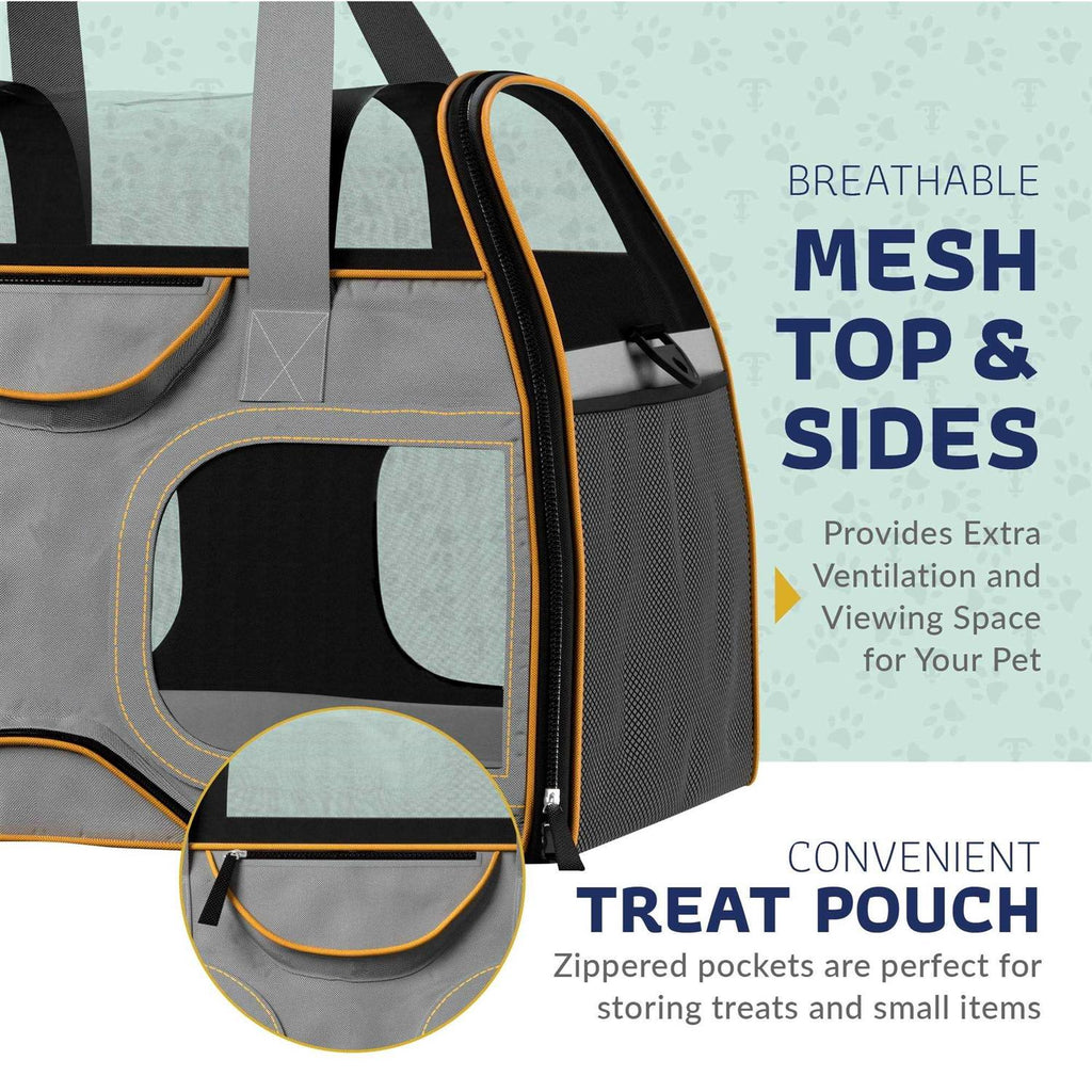 Pet Carrier with Removable Wheels and Double Telescopic Handle F676038