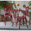 Lipstick Red Cast Aluminum Bistro Set C31132