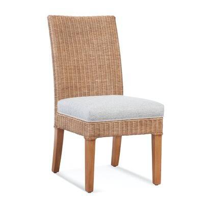 Gray and Teal Stripe Side Chair J881324