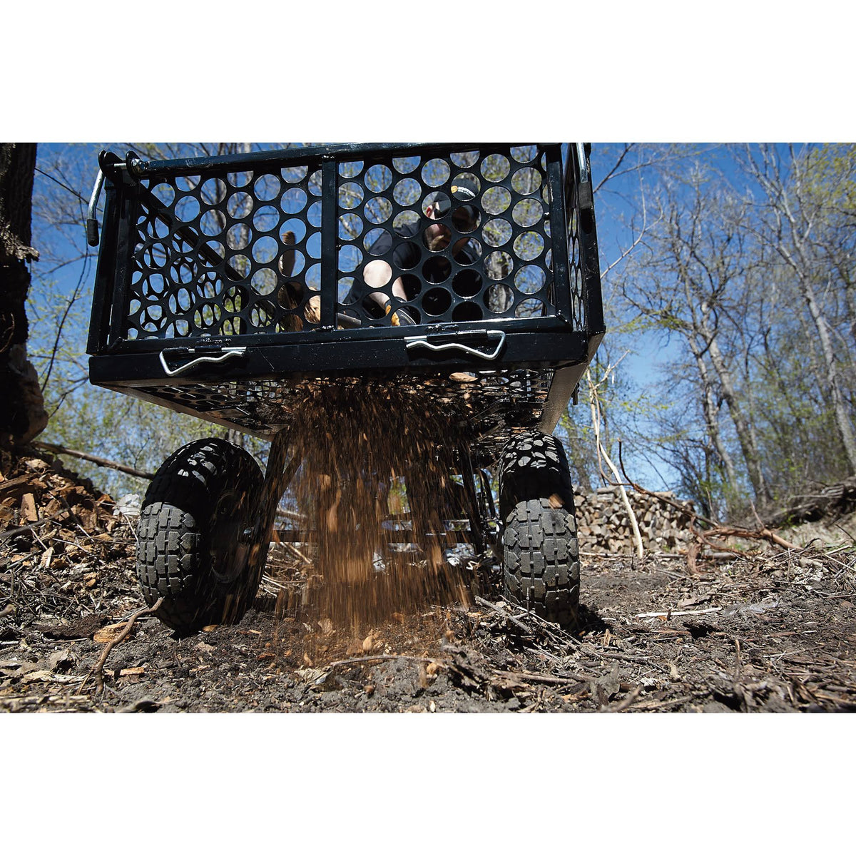Steel Garden Wagon, 800-Lb. Capacity, 40inch L x 20inch W G92790