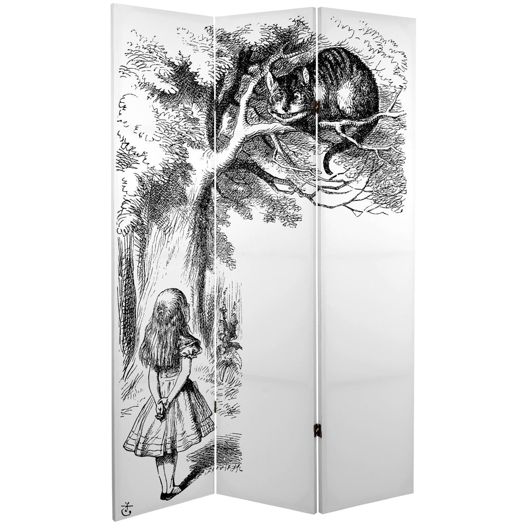 6 ft. Tall Double Sided Canvas Room Divider F99797