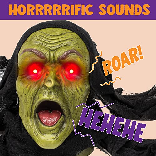 Halloween Outdoor Zombie Groundbreaker Decoration with Sound and Flashing Eyes Q40950