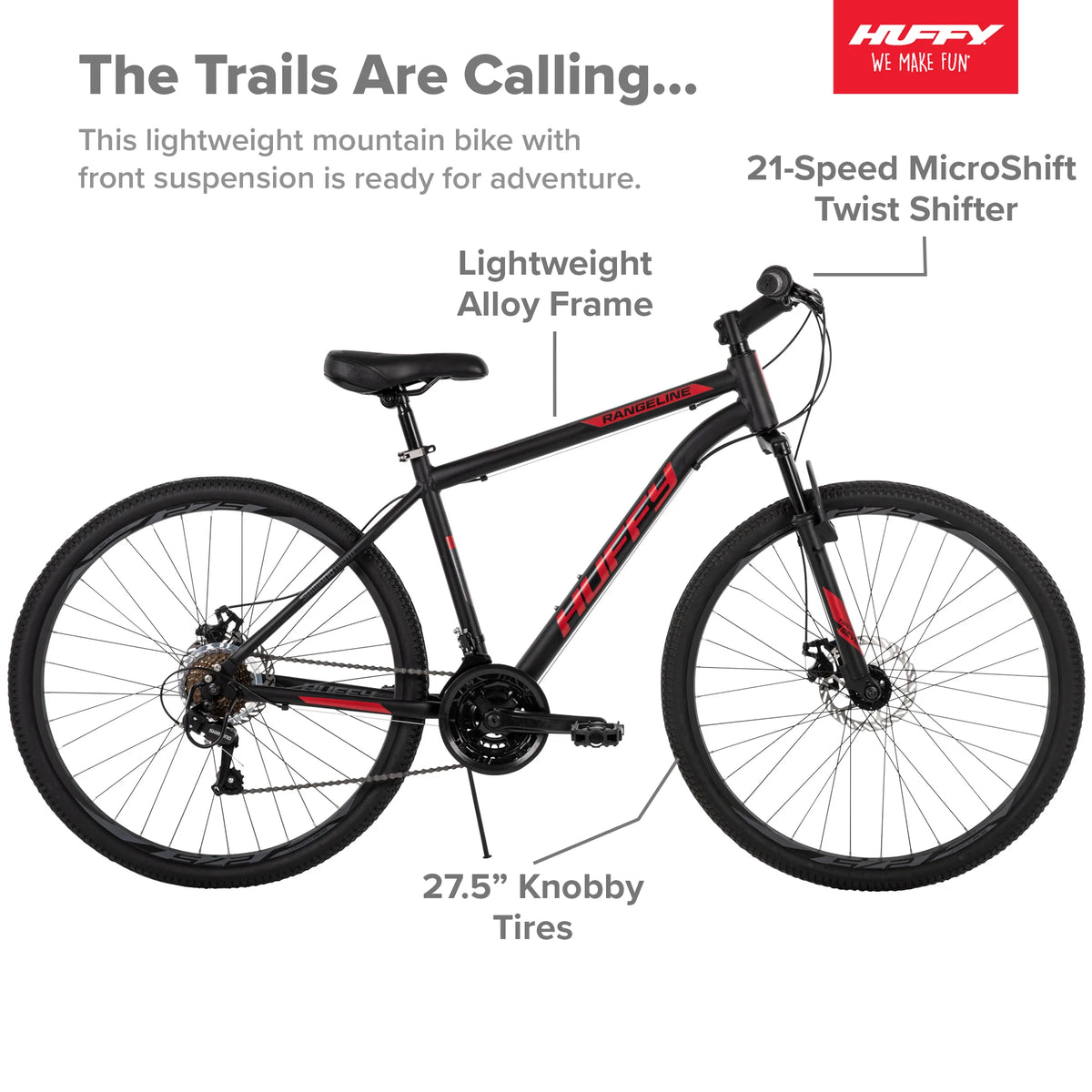 27.5 in. Black and Red Mountain Bikes M593