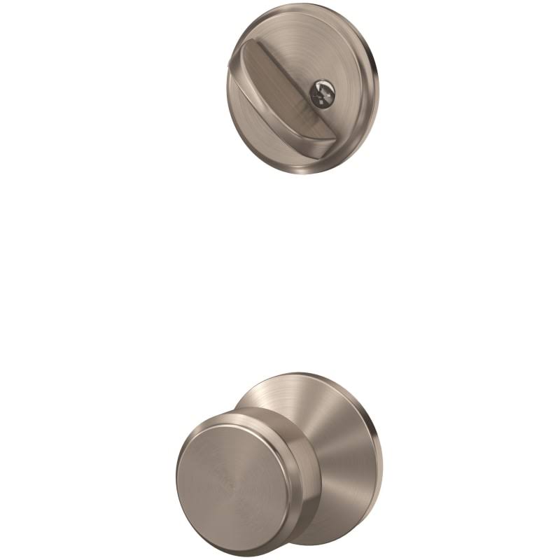 Satin Nickel Single Cylinder Interior Pack C898